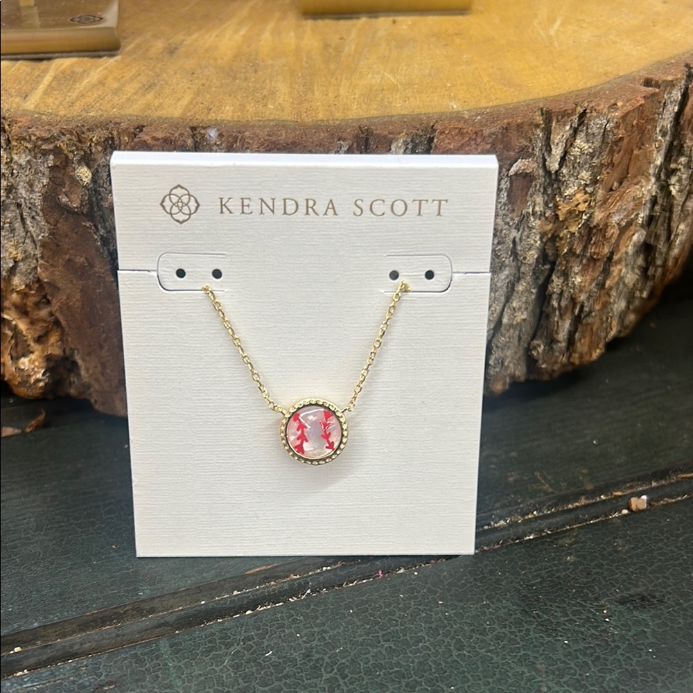 Kendra Scott Gold Baseball Necklace- NEW